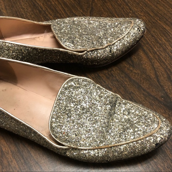 Kate Spade Calliope Glitter Loafers Size 9 - Picture 6 of 6